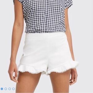 NWT✨Draper James Flutter Shorts White Size 14